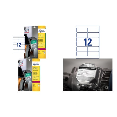 Avery Self-Adhesive Label Rounded